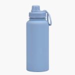 1L Large Capacity Sports Thermos Cup With Handle,Stainless Steel Vacuum Flasks,Gym Drinkware,Wide Mouth Camping Water Bottle