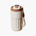 450ml Double Wall Thermos Cup Portable Temperature Display Travel Insulated Coffee Mug Stainless Steel HotCold Drink Flask