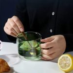 1pc Outdoor Glass Cup Mini Water Bottles Student Water Bottles Portable Water Cup Drinking Cup With Bamboo Cover photo review